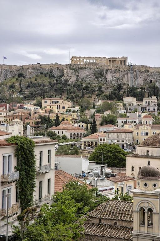 شقة Sunny Luxury Loft,Stunning Acropolis View, Jacuzzi أثينا المظهر الخارجي الصورة