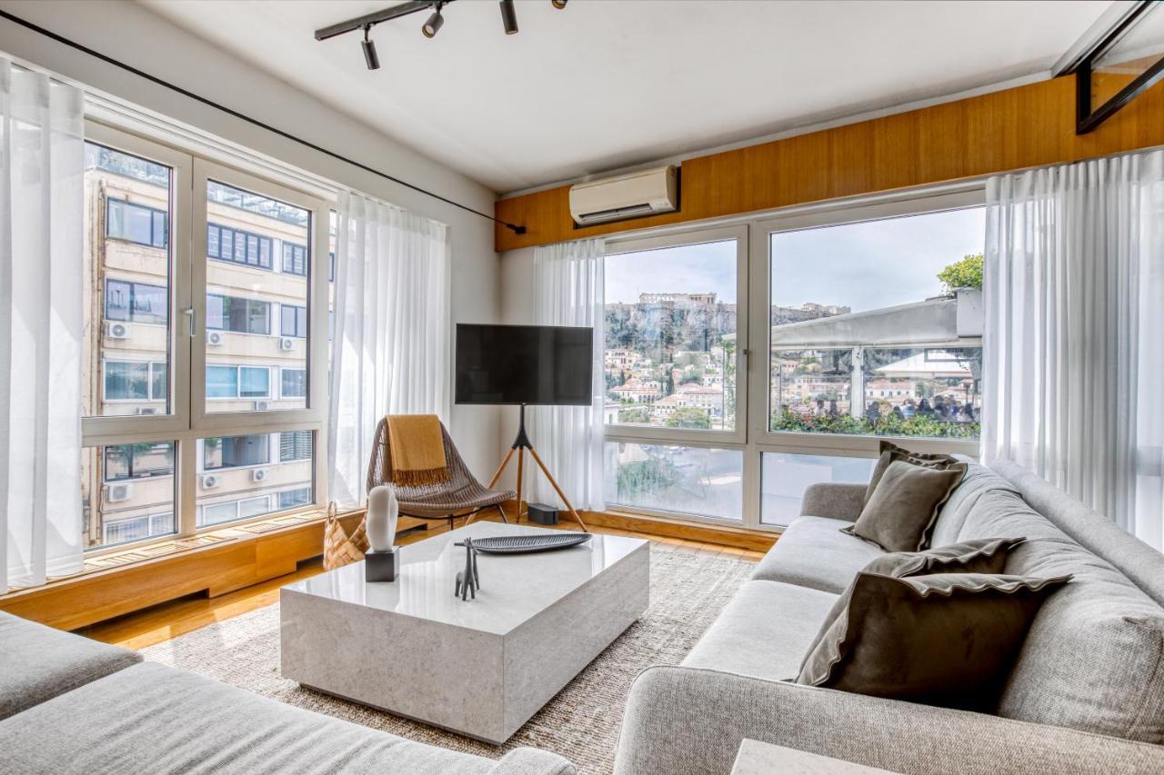 شقة Sunny Luxury Loft,Stunning Acropolis View, Jacuzzi أثينا المظهر الخارجي الصورة