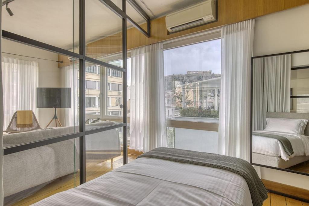شقة Sunny Luxury Loft,Stunning Acropolis View, Jacuzzi أثينا المظهر الخارجي الصورة